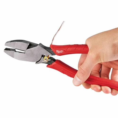 Milwaukee 48-22-6100 9" High Leverage Lineman's Pliers with Crimper - Image 5
