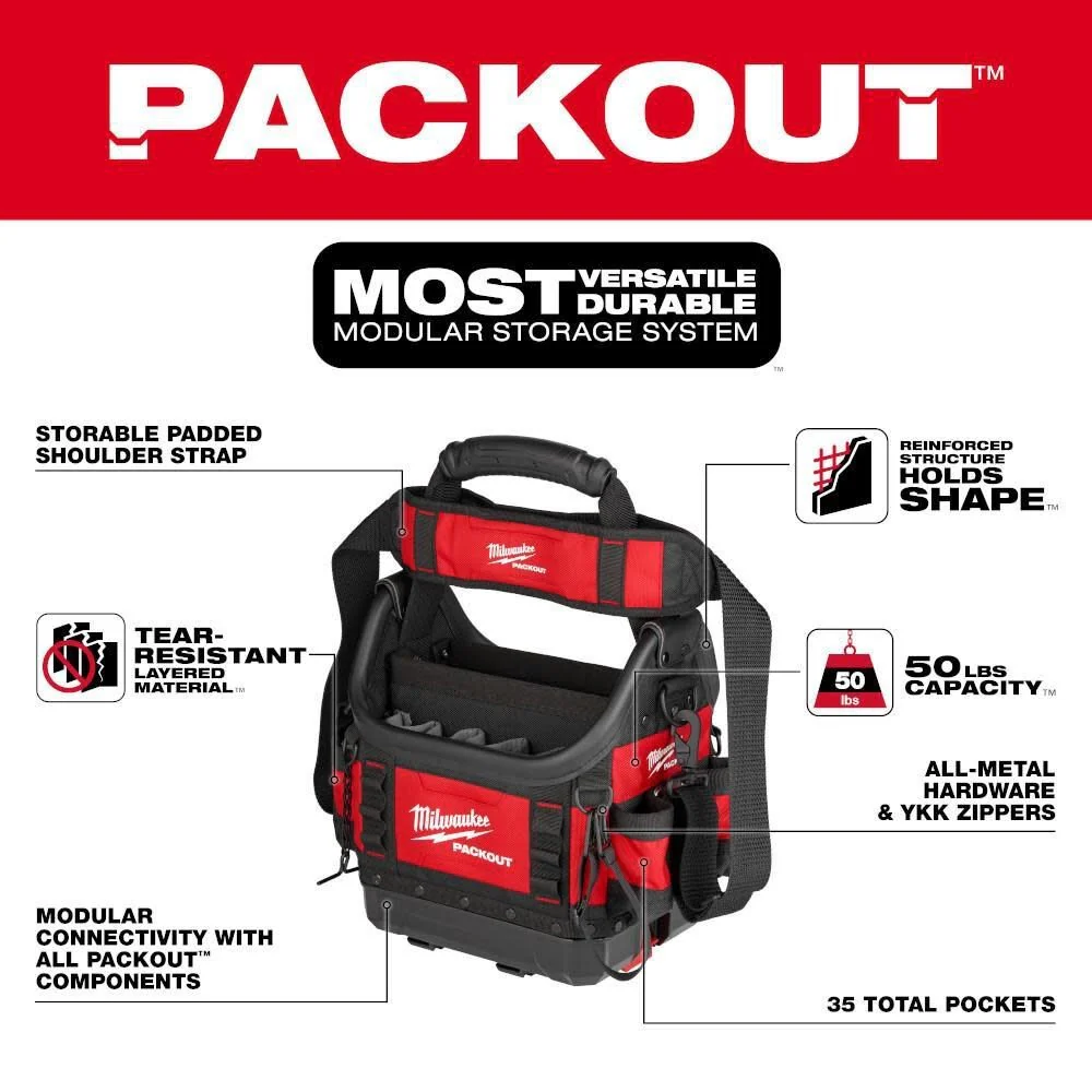 Milwaukee 48-22-8311 PACKOUT 10" Structured Tote - Image 4