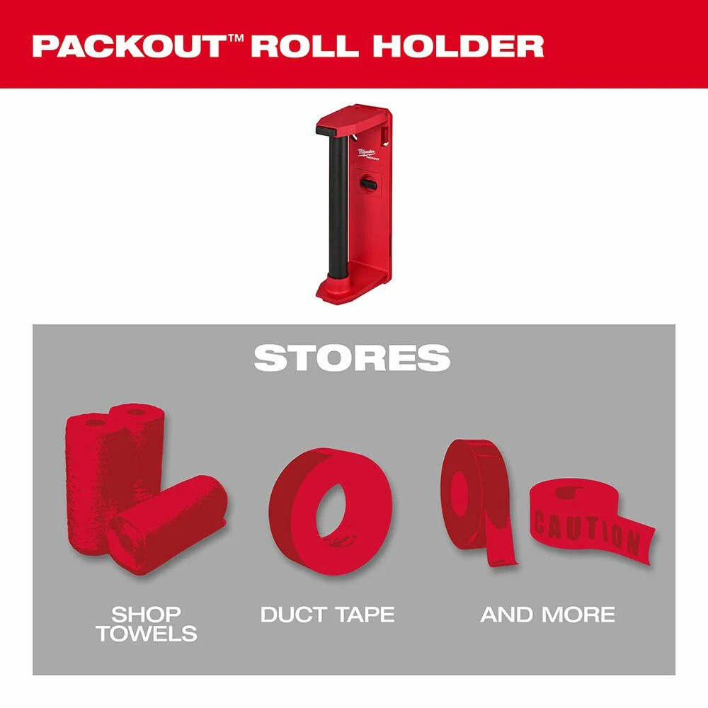 Milwaukee 48-22-8337 PACKOUT Shop Storage Roll Holder - Image 3