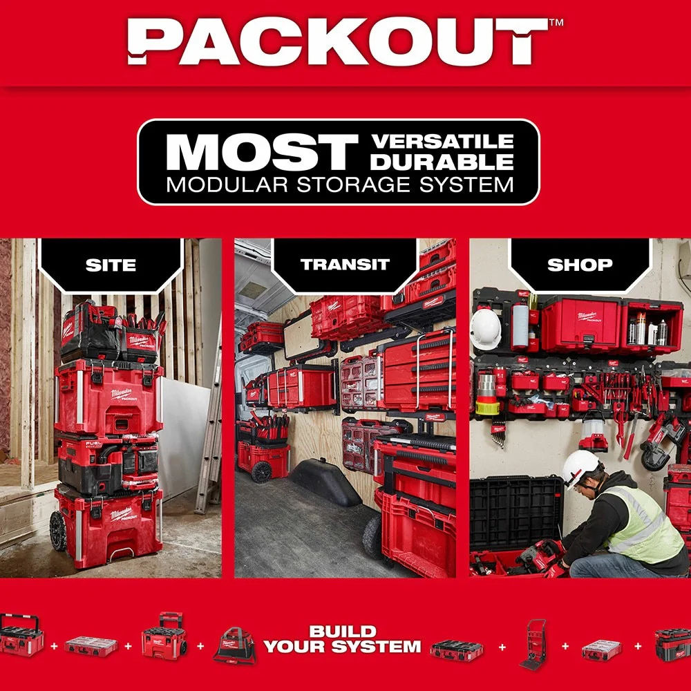 Milwaukee 48-22-8340 PACKOUT Shop Storage Tool Rack - Image 6
