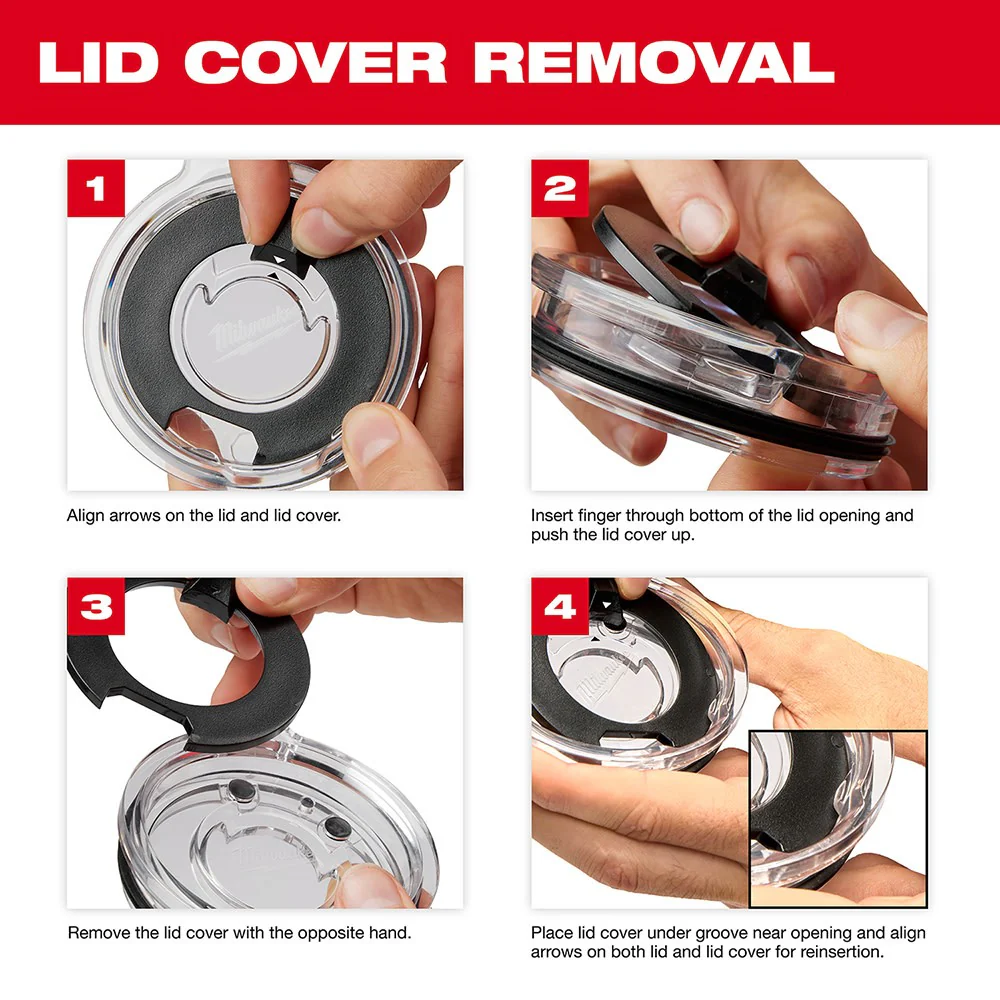 Milwaukee 48-22-8392R PACKOUT 20oz Red Tumbler - Image 2