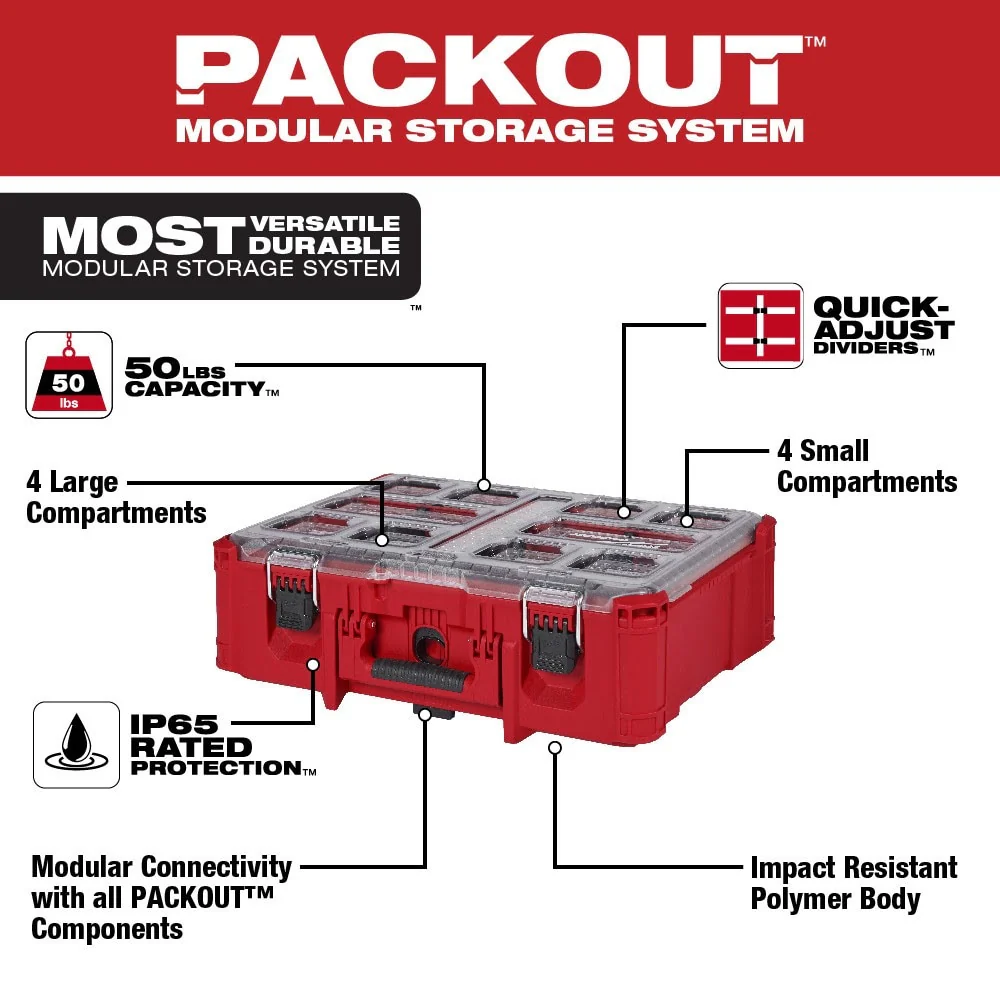 Milwaukee 48-22-8432 PACKOUT™ Deep Organizer - Image 2