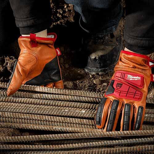 Milwaukee  48-22-8774 Impact Cut Level 3 Goatskin Leather Gloves - XXL - Image 8