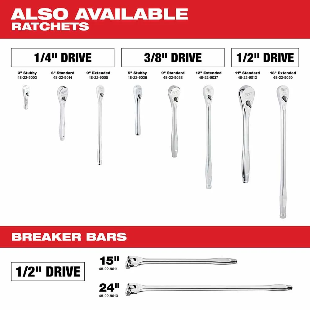 Milwaukee 48-22-9003 1/4” Drive 3” Ratchet - Image 7