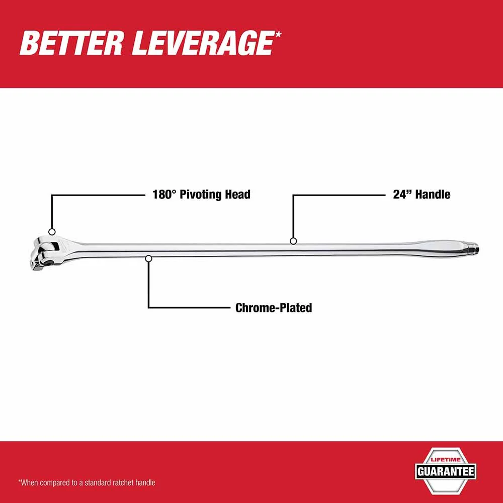 Milwaukee 48-22-9013 1/2" Drive Breaker Bar (24") - Image 2