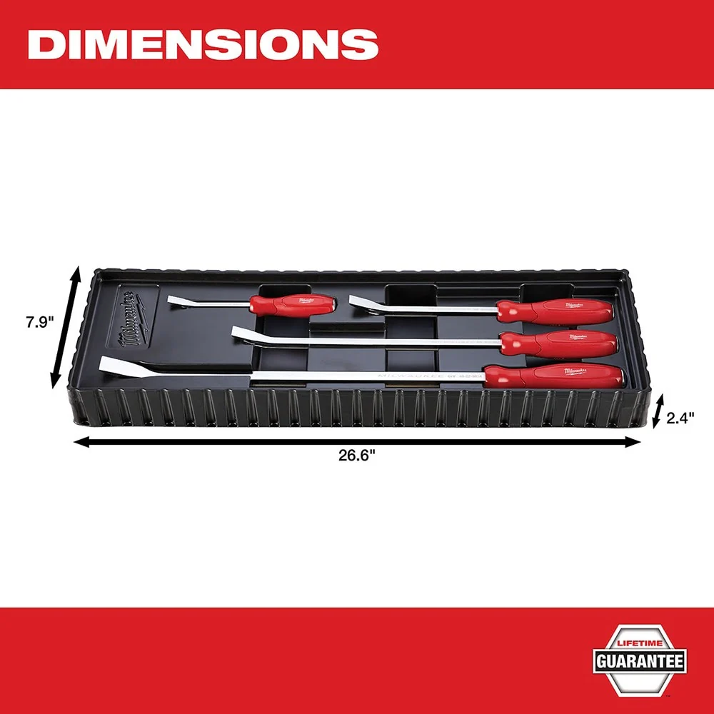 Milwaukee 48-22-9214 4 Piece Pry Bar Set - Image 4