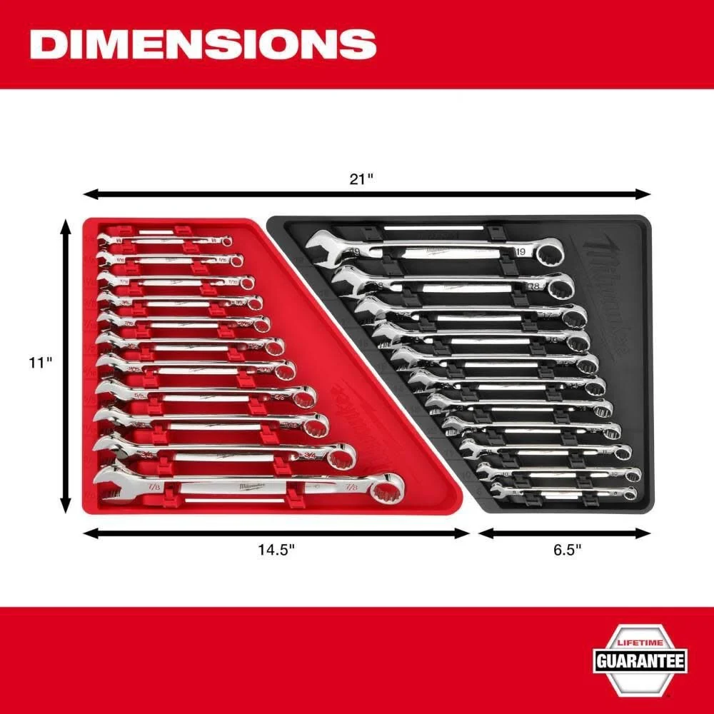 Milwaukee 48-22-9411 11pc SAE Combination Wrench Set - Image 7