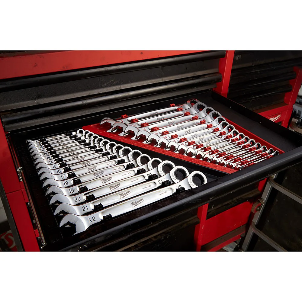 Milwaukee 48-22-9416 15 Piece Ratcheting Combination Wrench Set - SAE - Image 10