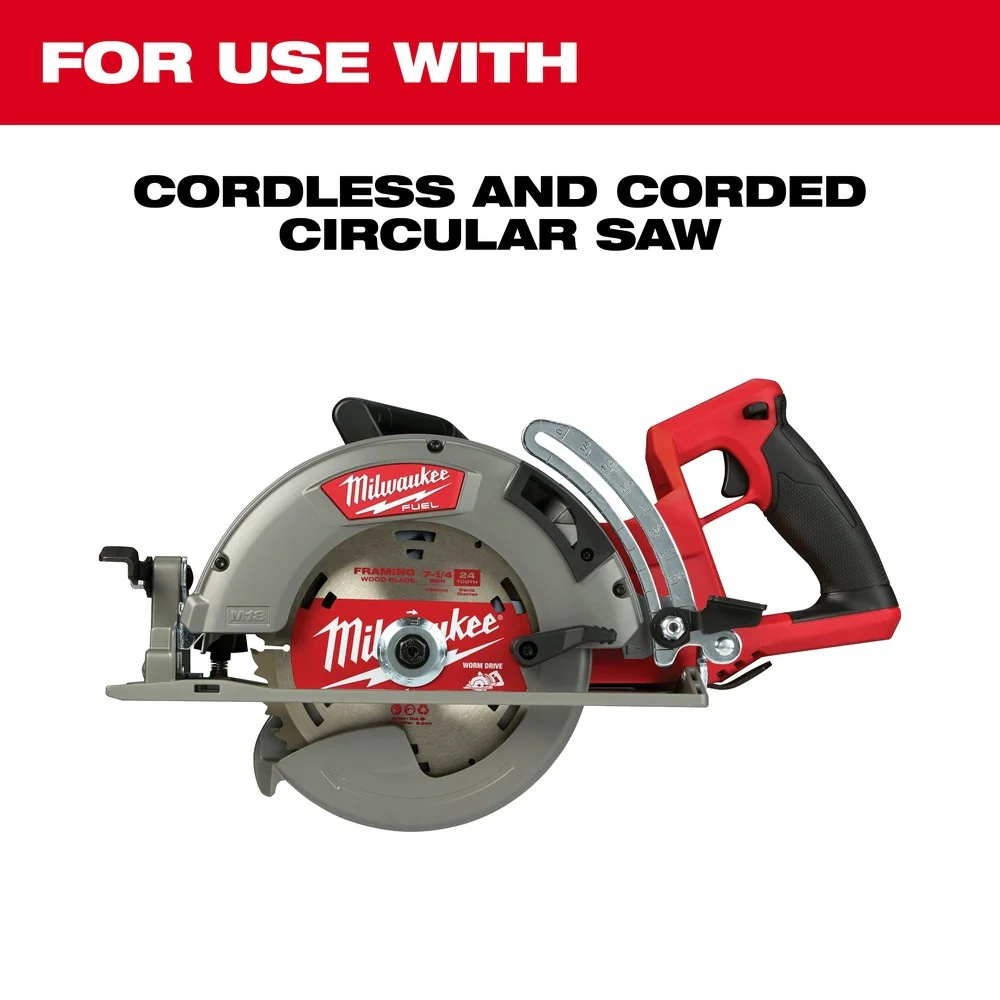 Milwaukee 48-40-1713 7-1/4" 24T Construction Worm Drive Framing Contractor Pack (25PK) - Image 3