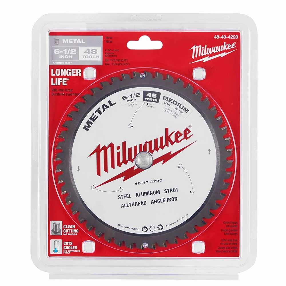 Milwaukee 48-40-4220 6-1/2" 48T METAL CSB, 5/8" - Image 6