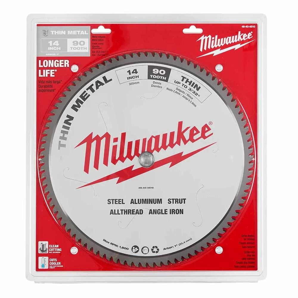 Milwaukee 48-40-4510 14" Dry Cut Circular Saw Blade - Image 6