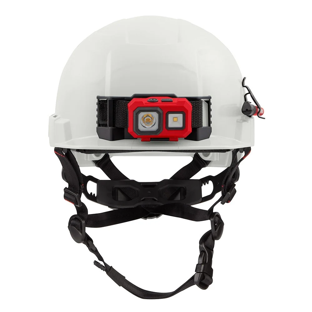 Milwaukee 48-73-1321 BOLT White Front Brim Safety Helmet (USA) - Type 2, Class E, Non-Vented - Image 2