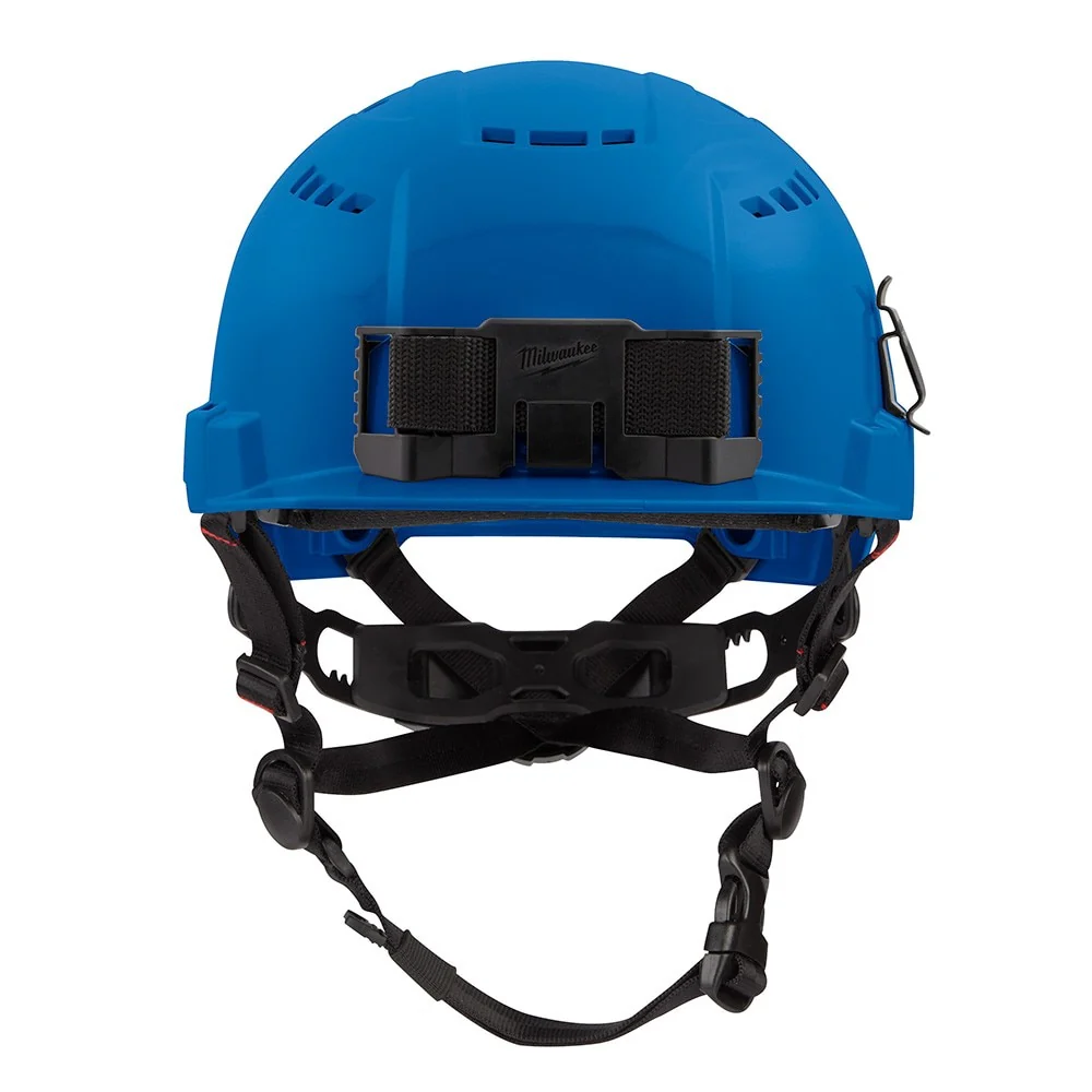 Milwaukee 48-73-1324 BOLT Blue Front Brim Safety Helmet (USA) - Type 2, Class C, Vented - Image 4
