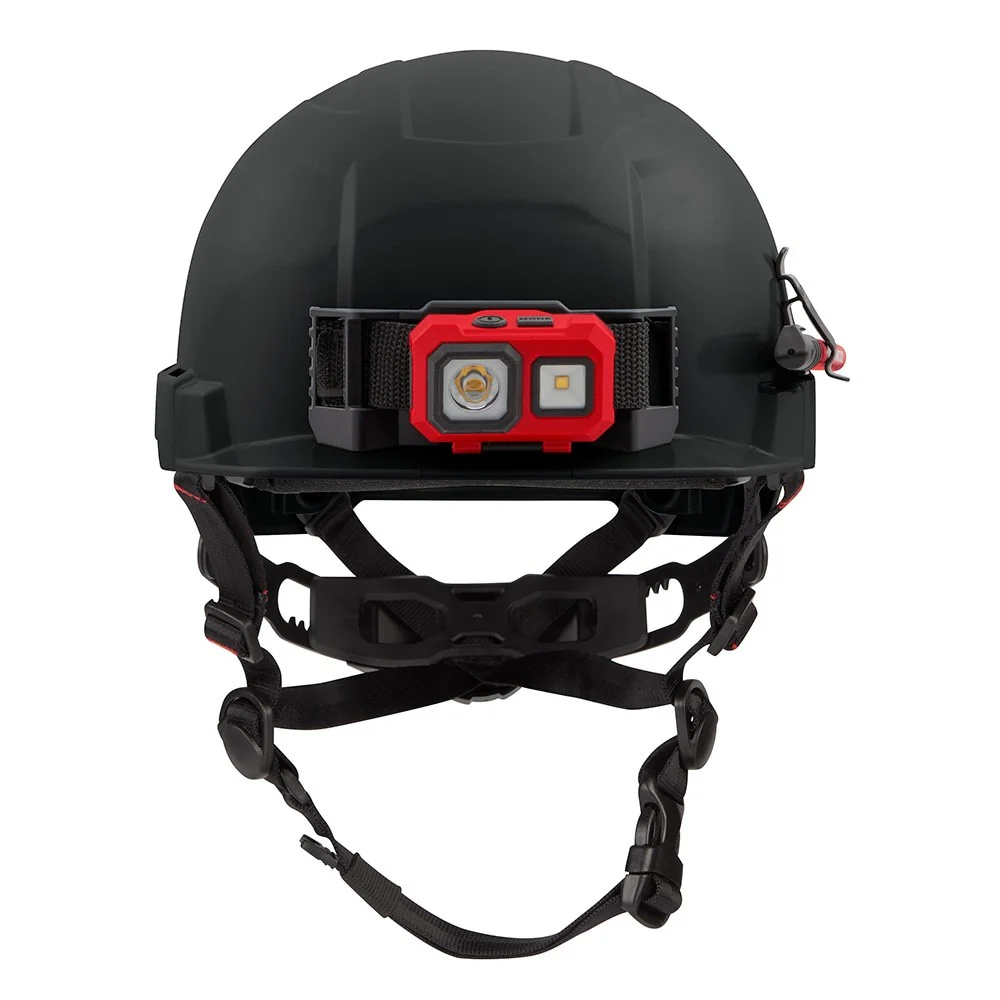 Milwaukee 48-73-1331 BOLT Black Front Brim Safety Helmet (USA) - Type 2, Class E, Non-Vented - Image 2