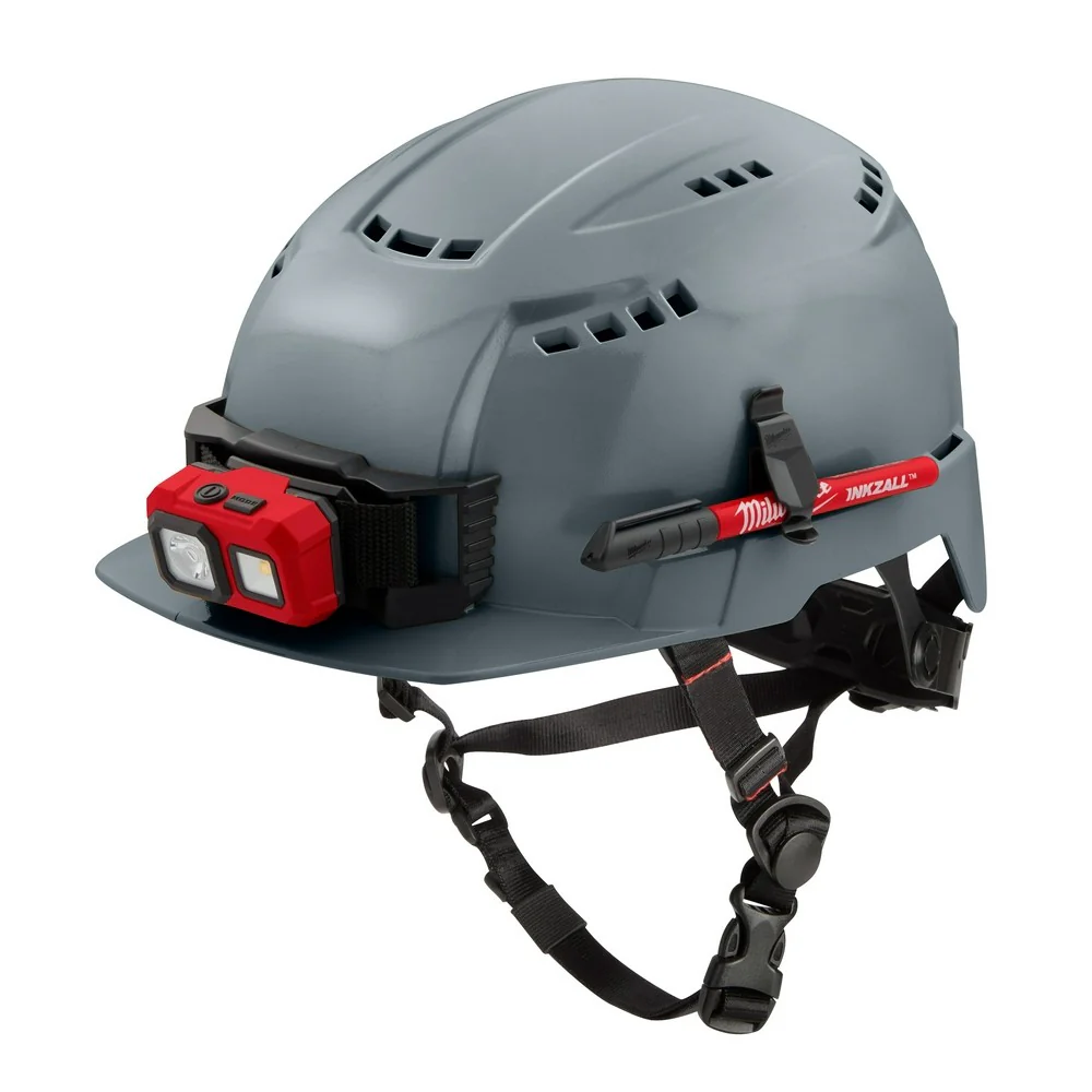 Milwaukee 48-73-1336 BOLT Gray Front Brim Safety Helmet (USA) - Type 2, Class C, Vented - Image 10