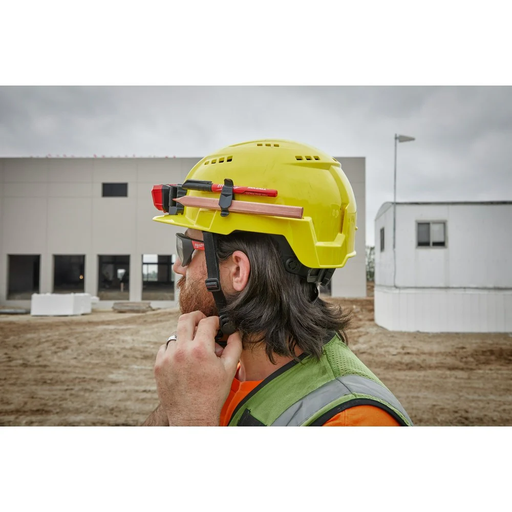 Milwaukee 48-73-1336 BOLT Gray Front Brim Safety Helmet (USA) - Type 2, Class C, Vented - Image 5