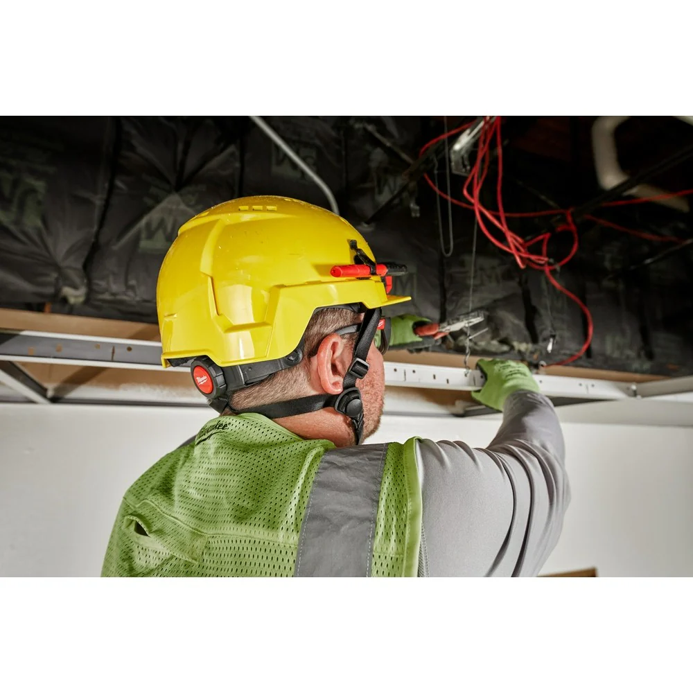 Milwaukee 48-73-1336 BOLT Gray Front Brim Safety Helmet (USA) - Type 2, Class C, Vented - Image 7