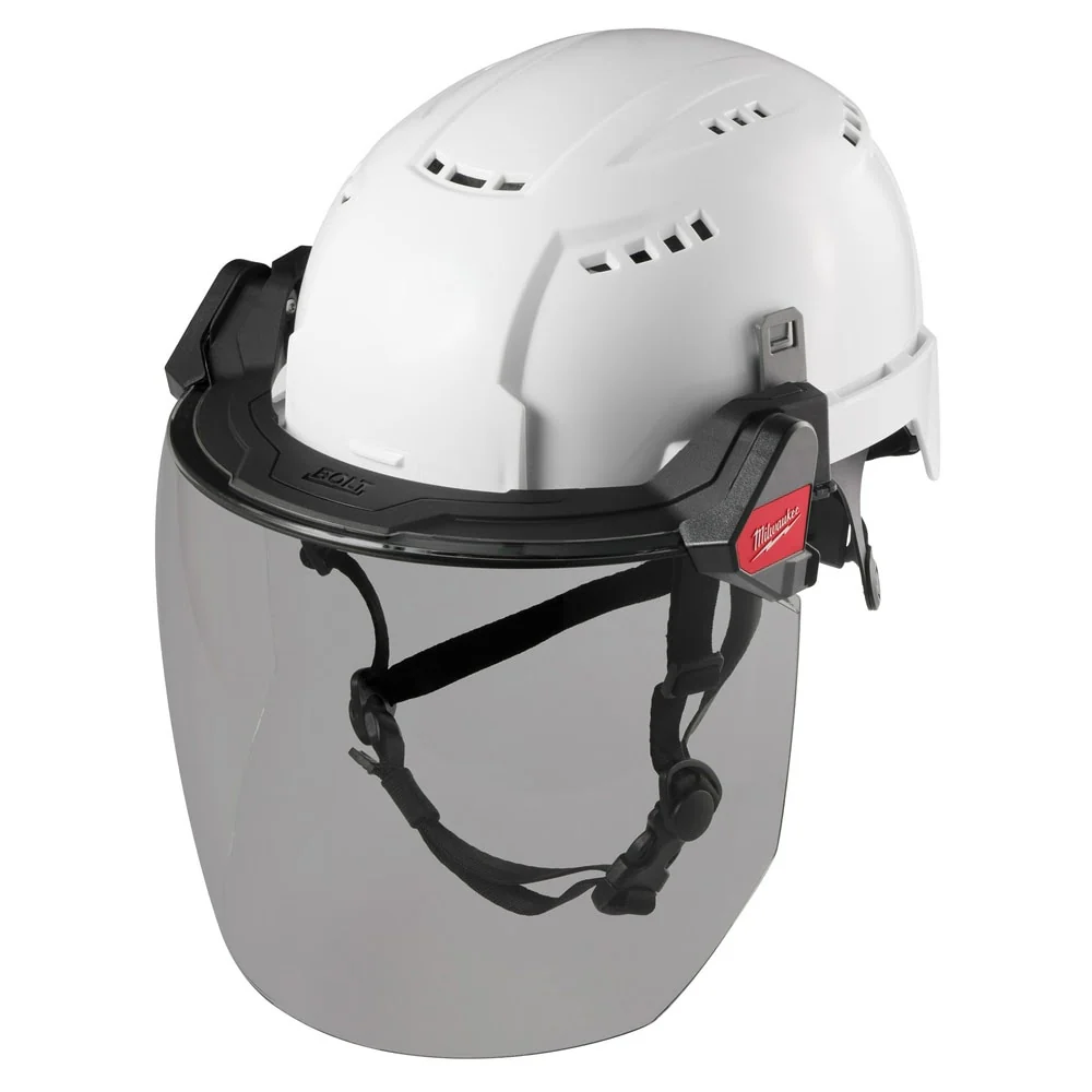 Milwaukee 48-73-1425 BOLT Full Face Shield - Gray Dual Coat Lens (Compatible with Milwaukee Safety Helmets & Hard Hats) - Image 3