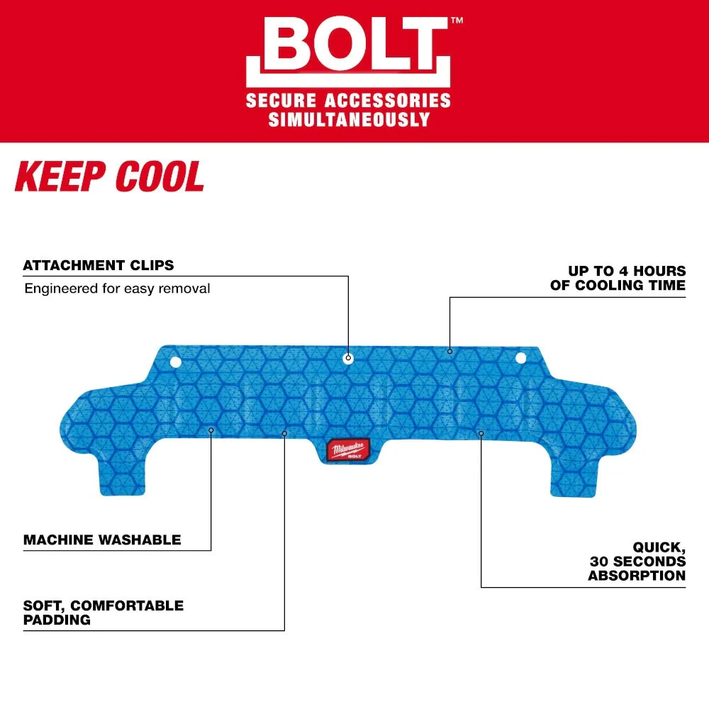Milwaukee 48-73-4543 BOLT Safety Helmet Cooling Sweat Band - Image 5
