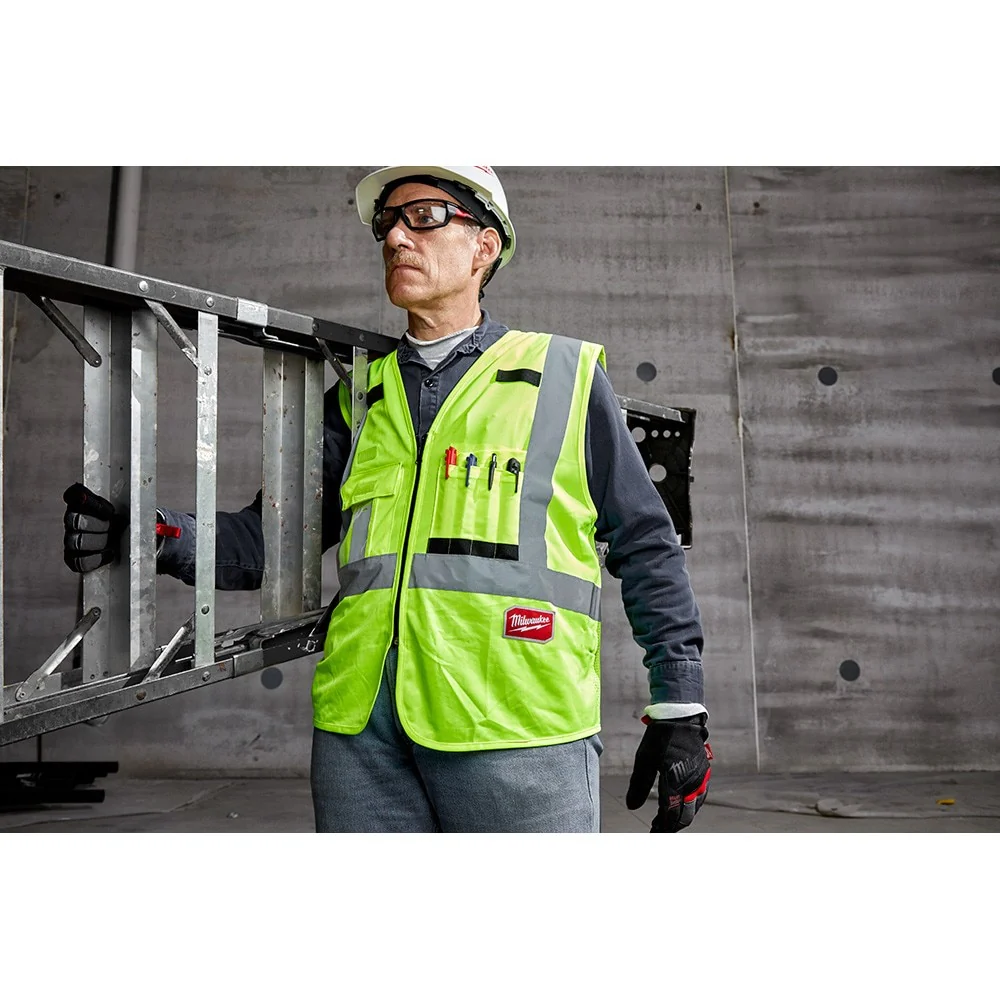 Milwaukee 48-73-5022 Class 2 - High Visibility Yellow Safety Vest - L/XL - Image 8