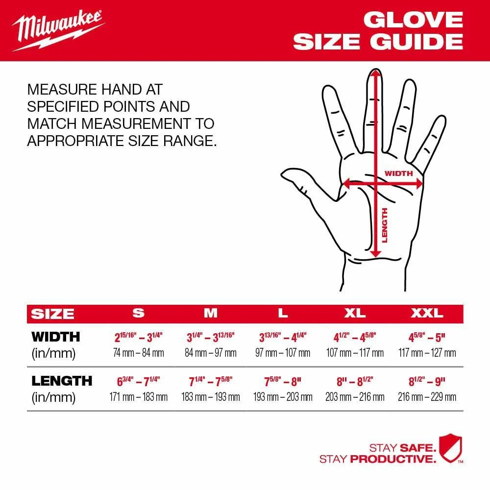 Milwaukee 48-73-8744 High Dexterity A4 Polyurethane Dipped Gloves - 2XL - Image 3