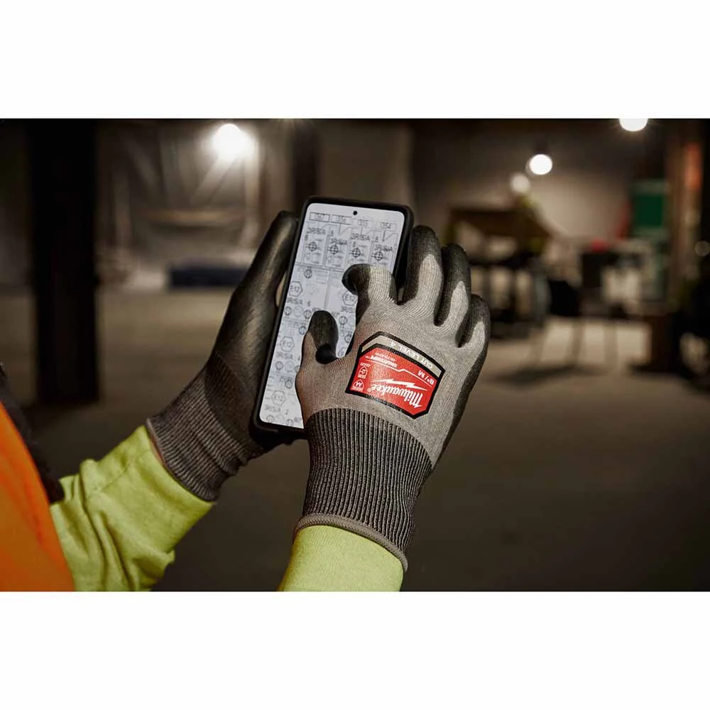 Milwaukee 48-73-8744 High Dexterity A4 Polyurethane Dipped Gloves - 2XL - Image 9