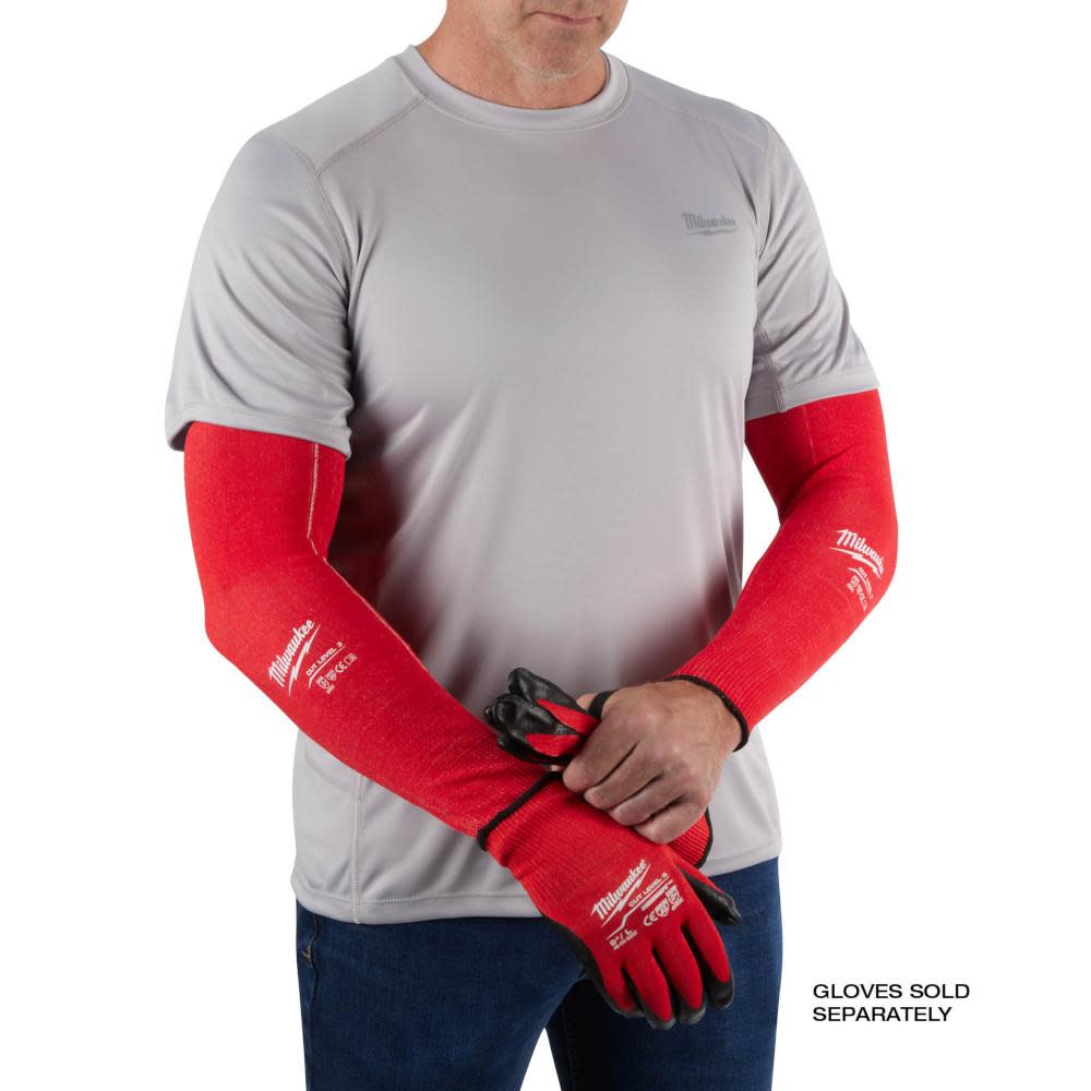 Milwaukee 48-73-9031B 18" Cut Level 3 Protective Sleeves - 12PK - Image 2