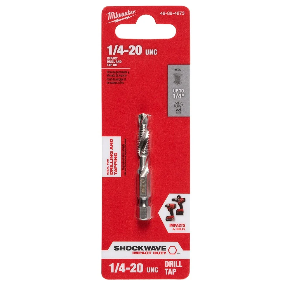 Milwaukee 48-89-4873 SHOCKWAVE 1/4 INC -20 SAE IMPACT DRILL TAP - Image 2