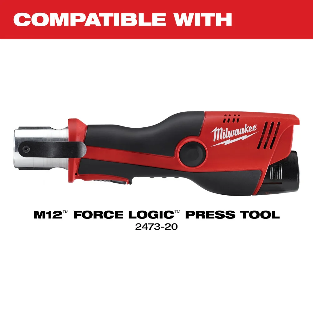 Milwaukee 49-16-2496X 1/2" - 1" IPS-P Pivoting Press Ring Kit for M12 FORCE LOGIC Press Tool - Image 4