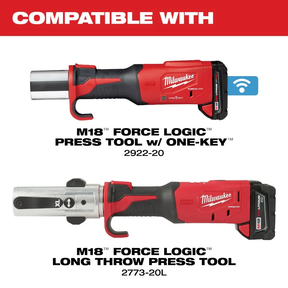 Milwaukee 49-16-2653Z 1/2" ZoomLock MAX Press Jaw for M18 FORCE LOGIC Press Tools - Image 3