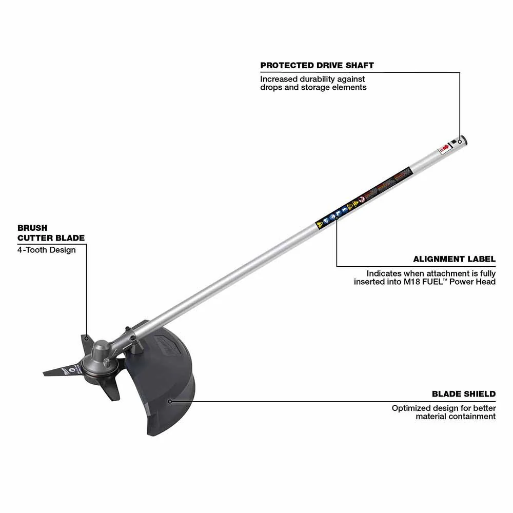 Milwaukee 49-16-2738 M18 Fuel Quik-Lok Brush Cutter Attachment - Image 3