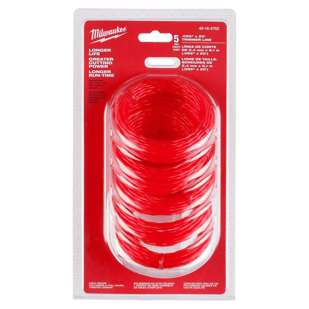 Milwaukee 49-16-2782 .095" x 20' Trimmer Line 5pk - Image 2