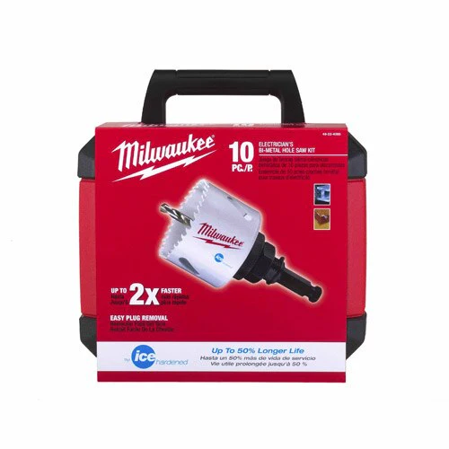 Milwaukee 49-22-4095 7/8" - 2-1/2" 10-Piece Electrician's Hole Dozer Hole Saw Kit - Image 4