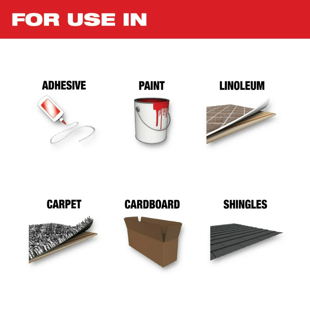 Milwaukee 49-25-2221 Milwaukee® OPEN-LOK™ 3-IN-1 MULTI-CUTTER SCRAPER BLADE 1PK - Image 6
