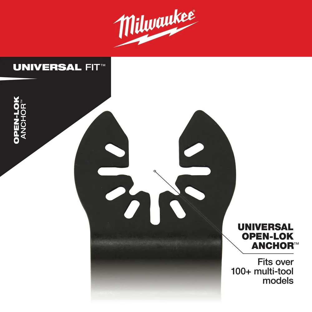 Milwaukee 49-25-2221 Milwaukee® OPEN-LOK™ 3-IN-1 MULTI-CUTTER SCRAPER BLADE 1PK - Image 8