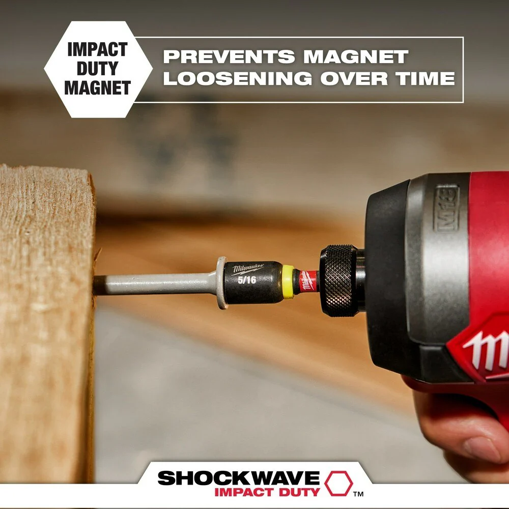 Milwaukee 49-66-4686 SHOCKWAVE Impact Duty 7/16" x 6" Magnetic Nut Driver BULK 10 - Image 5