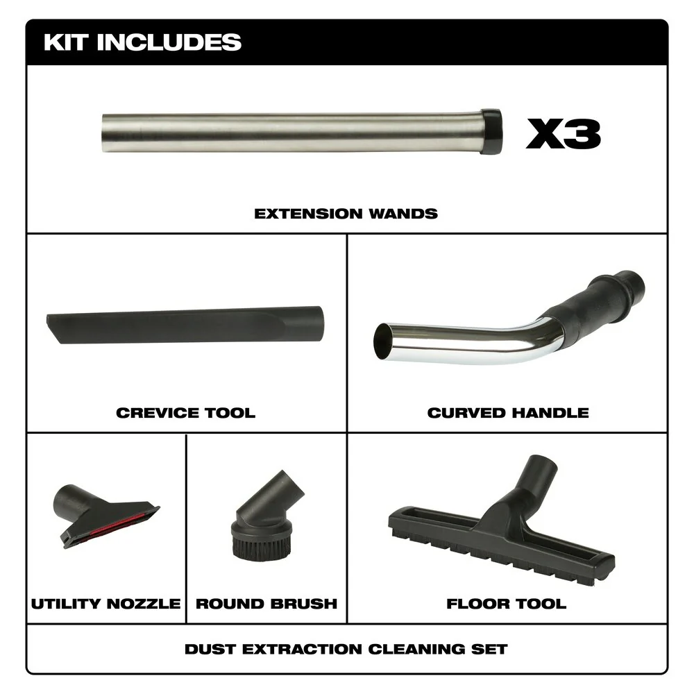 Milwaukee 49-90-1962 Dust Extraction Cleaning Set - Image 2