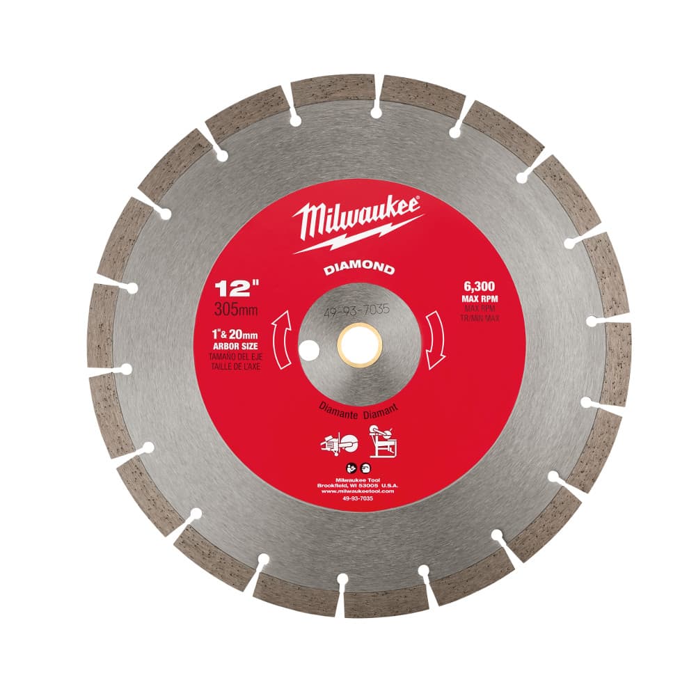 Milwaukee 49-93-7035 12" Diamond Segmented Saw Blade - Image 2