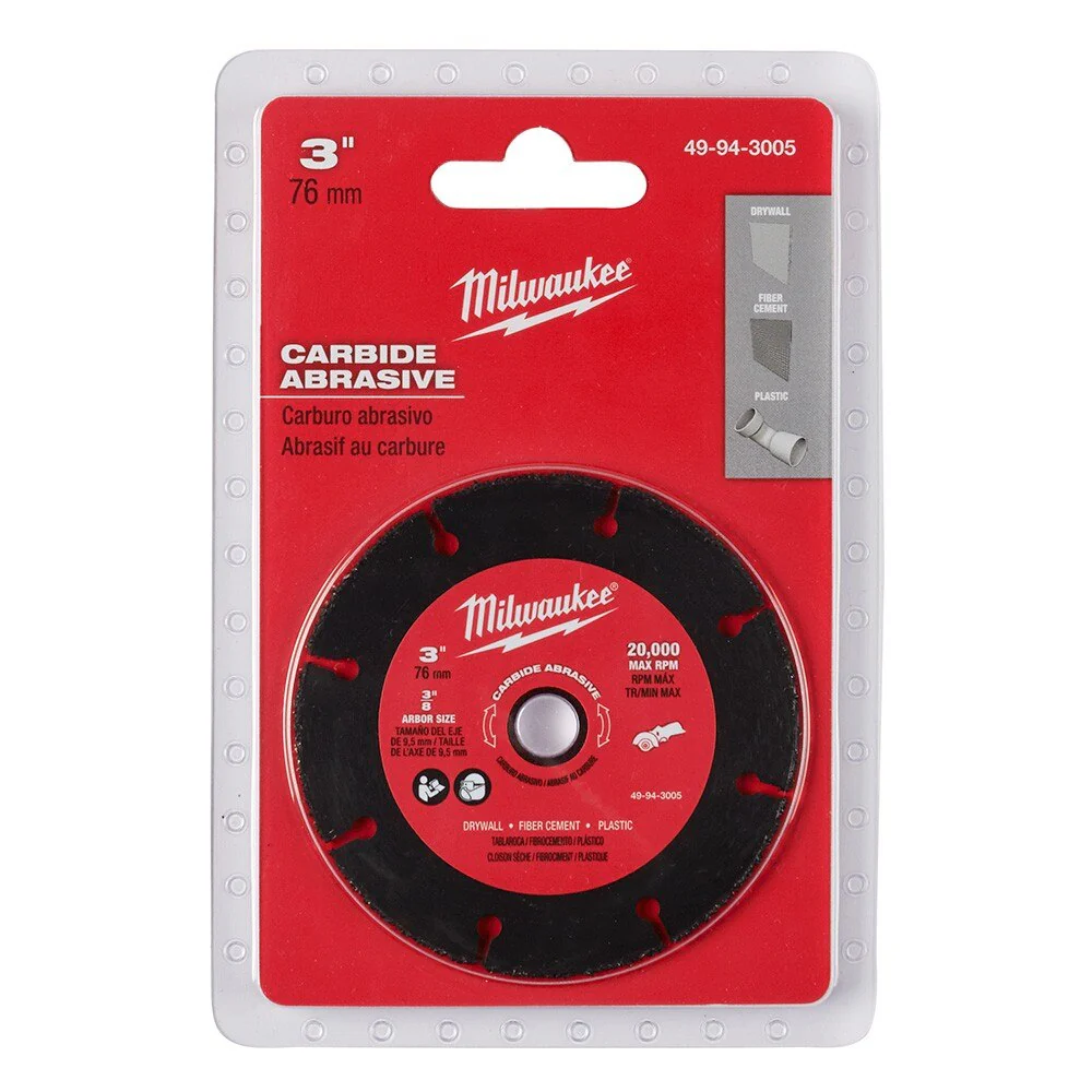 Milwaukee 49-94-3005 3" Carbide Abrasive Blade - Image 2
