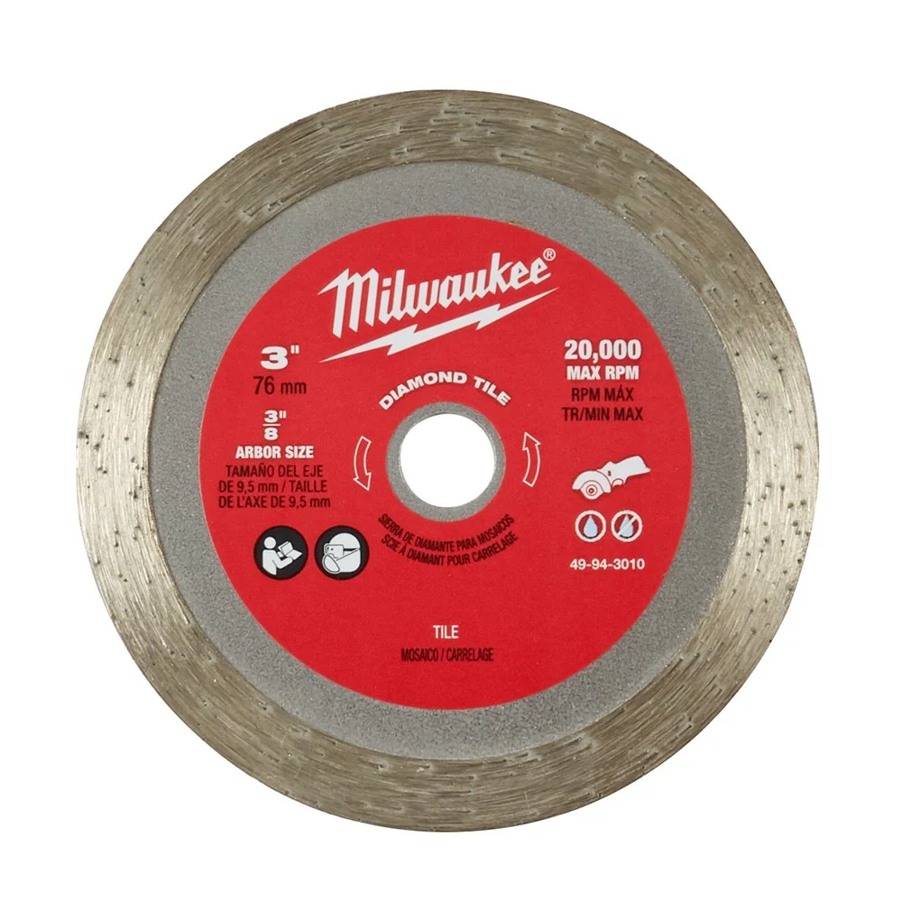 Milwaukee 49-94-3010 3" Diamond Tile Blade - Image 2