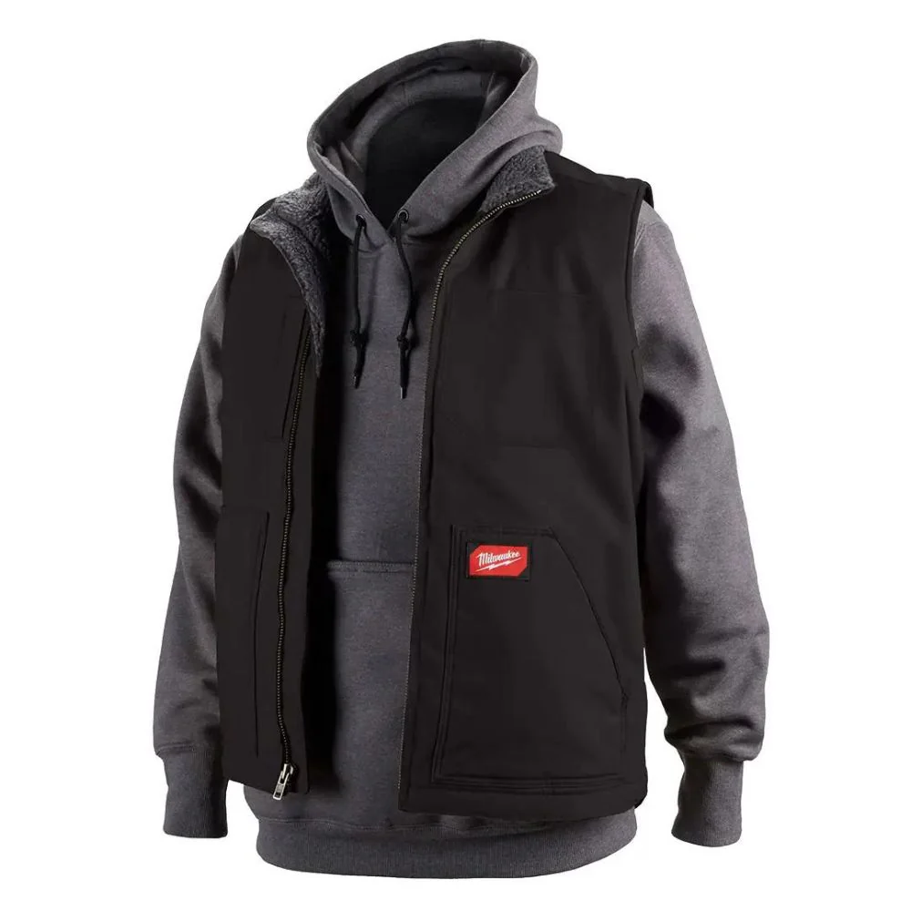 Milwaukee 801B-XL Heavy Duty Sherpa-Lined Vest - Black XL - Image 3