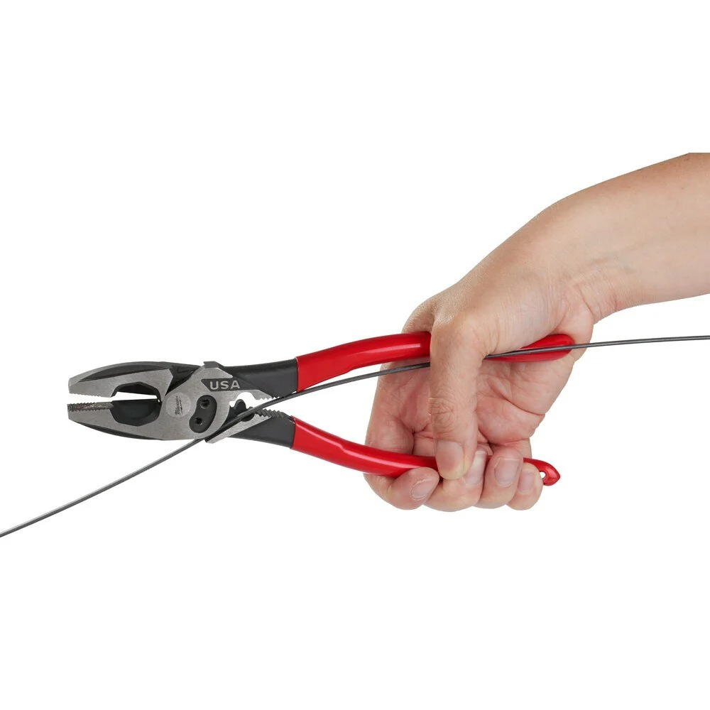Milwaukee MT500C 9" Lineman's Dipped Grip Pliers w/ Crimper & Bolt Cutter (USA) - Image 9
