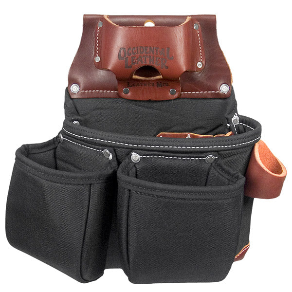 Occidental Leather B8018DB Black OxyLights 3 Pouch Tool Bag with Tape Measure Pouch - Image 2