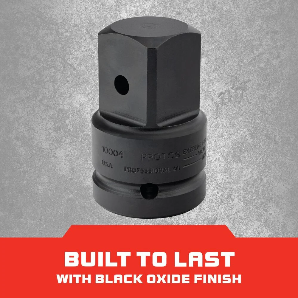 Proto J10004 Female Square Black Oxide Impact Socket Adapter, 1"x 1-1/2" - Image 5