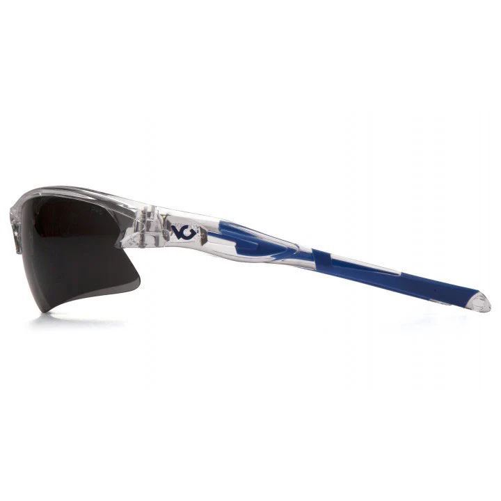 Pyramex VGSC1620T Venture Gear - Gray Lens Safety Glasses with Clear/Blue Frame - Image 3