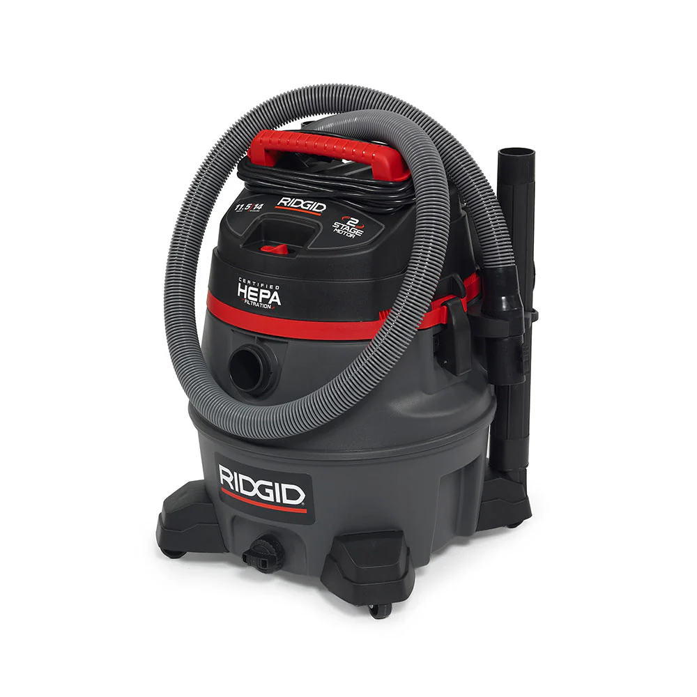 RIDGID 50368 RV2400HF 14 Gal Red HEPA Wet/Dry Vac - Image 7
