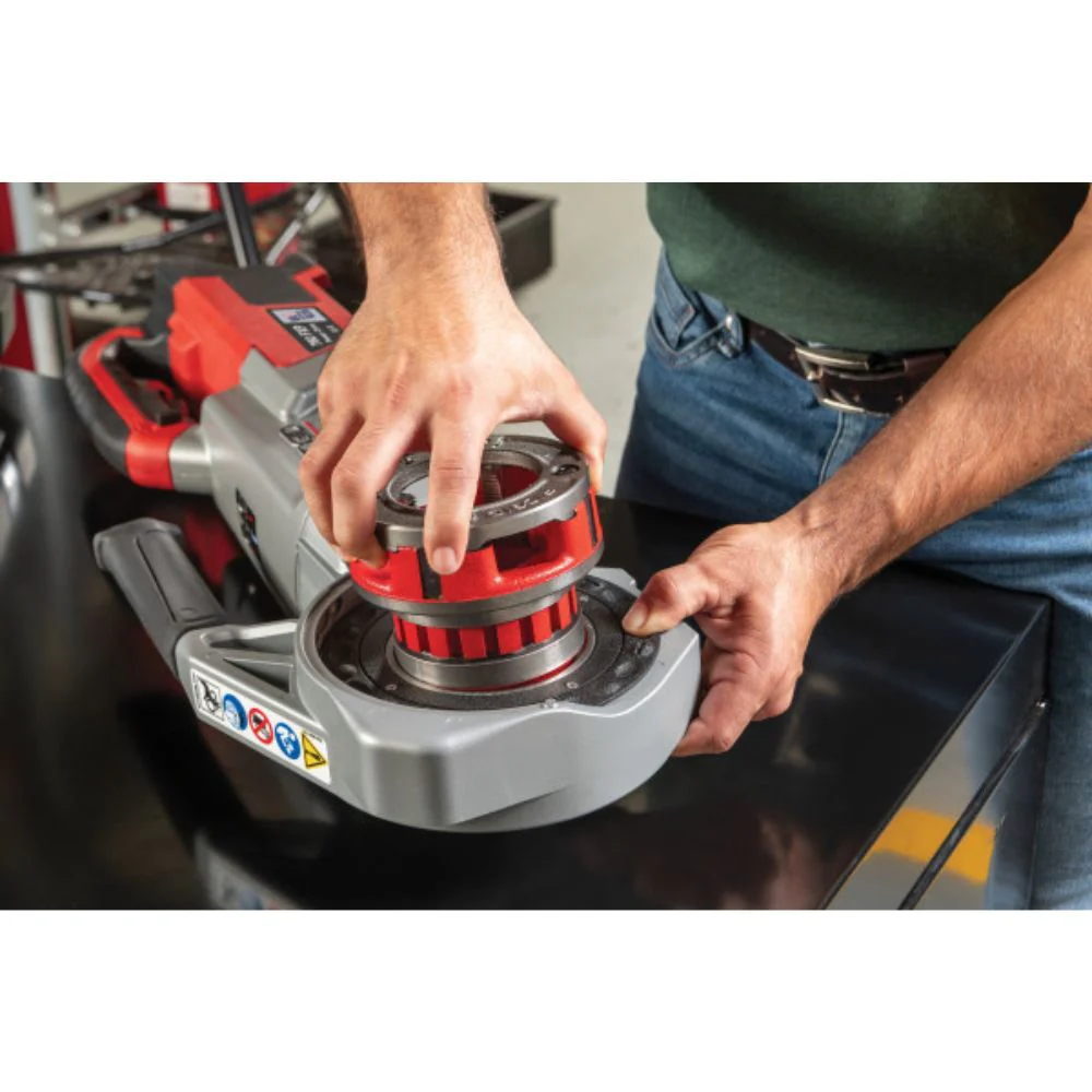 Ridgid 72013 760 FXP Power Drive (12-R), 2x 4Ah FXP Batteries, FXP Charger, Support Arm, Case - Image 2