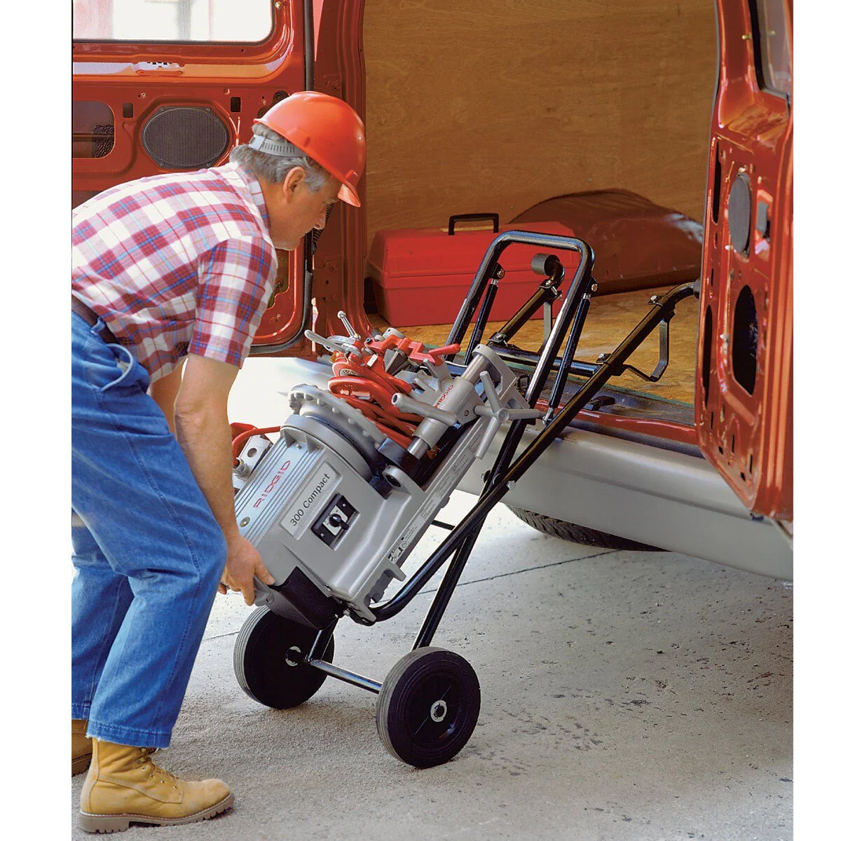 RIDGID 75602 52 RPM 300 Compact Pipe Threading Machine w/ 250 stand - Image 5