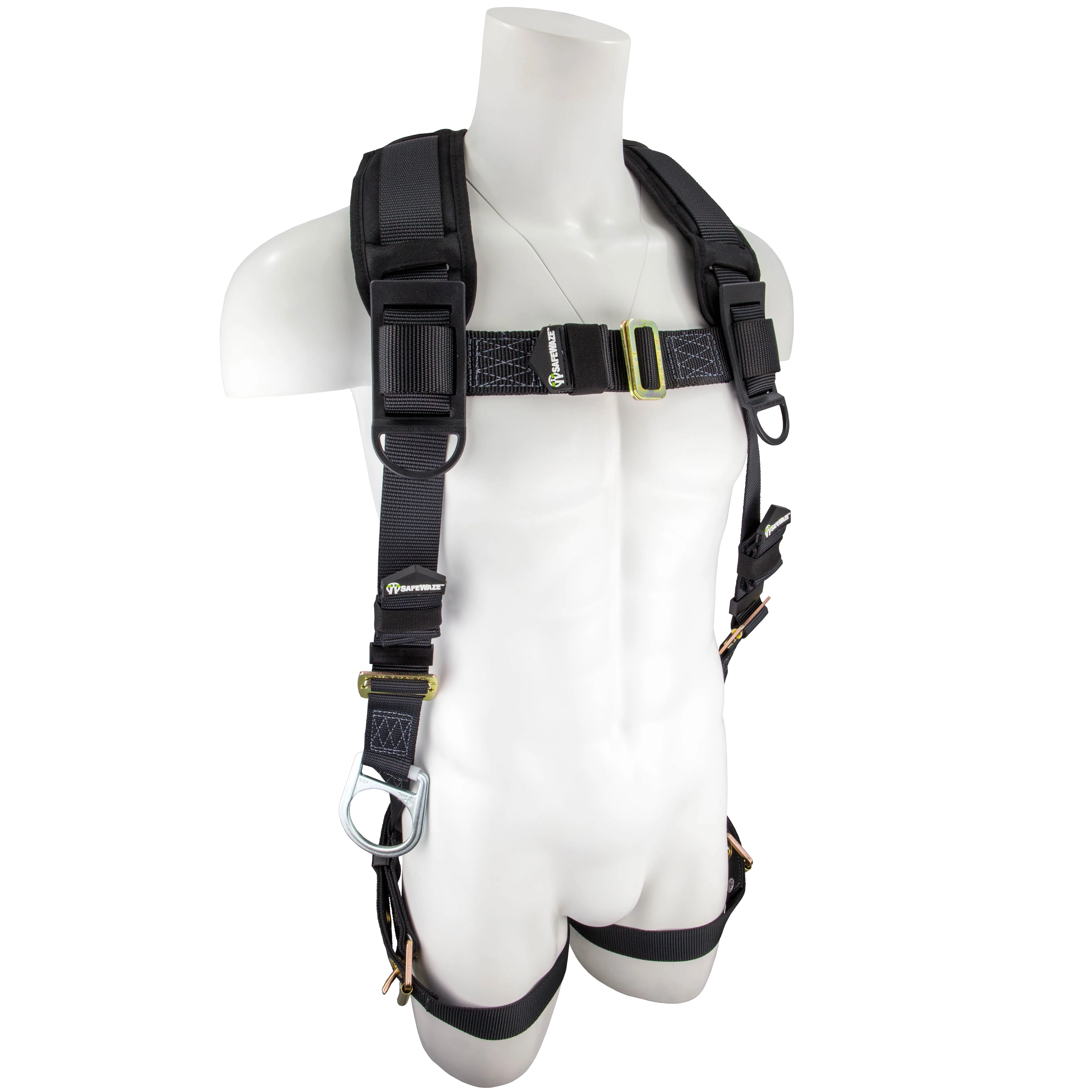 Safewaze SW99281-HW Heavyweight Harness With Grommet Leg Straps - 3XL - 4XL 3 D Ring - Image 2