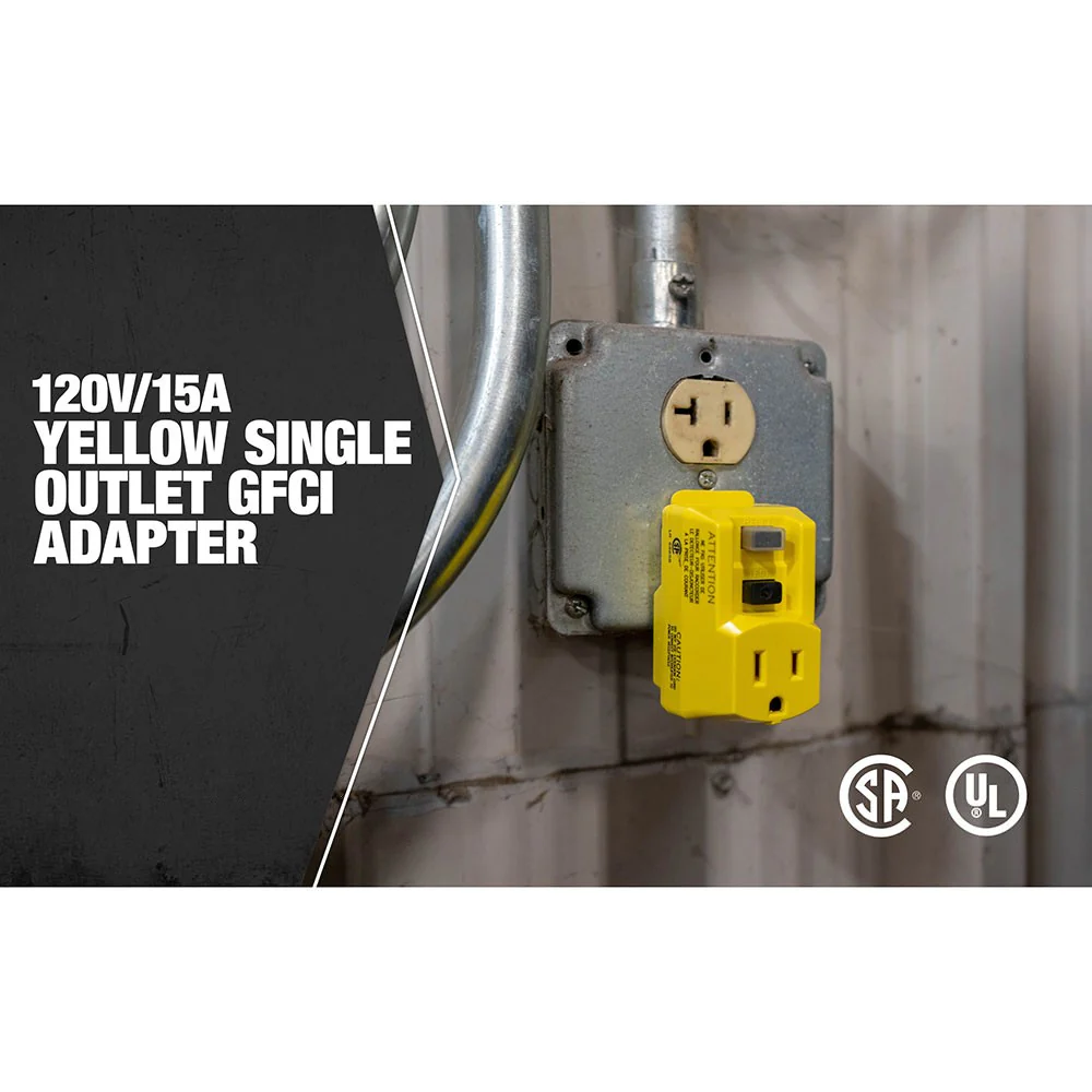 Southwire 14650013-6 GFCI Plug-In Adapter; 15 Amp, 120 Volt - Image 10